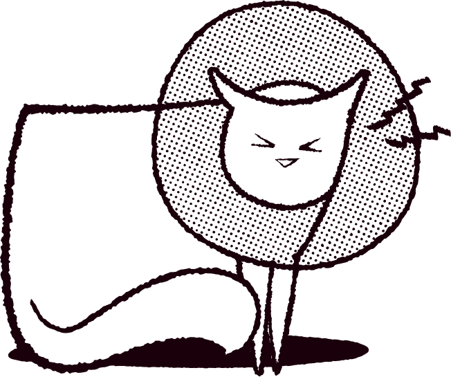 cat in a cone