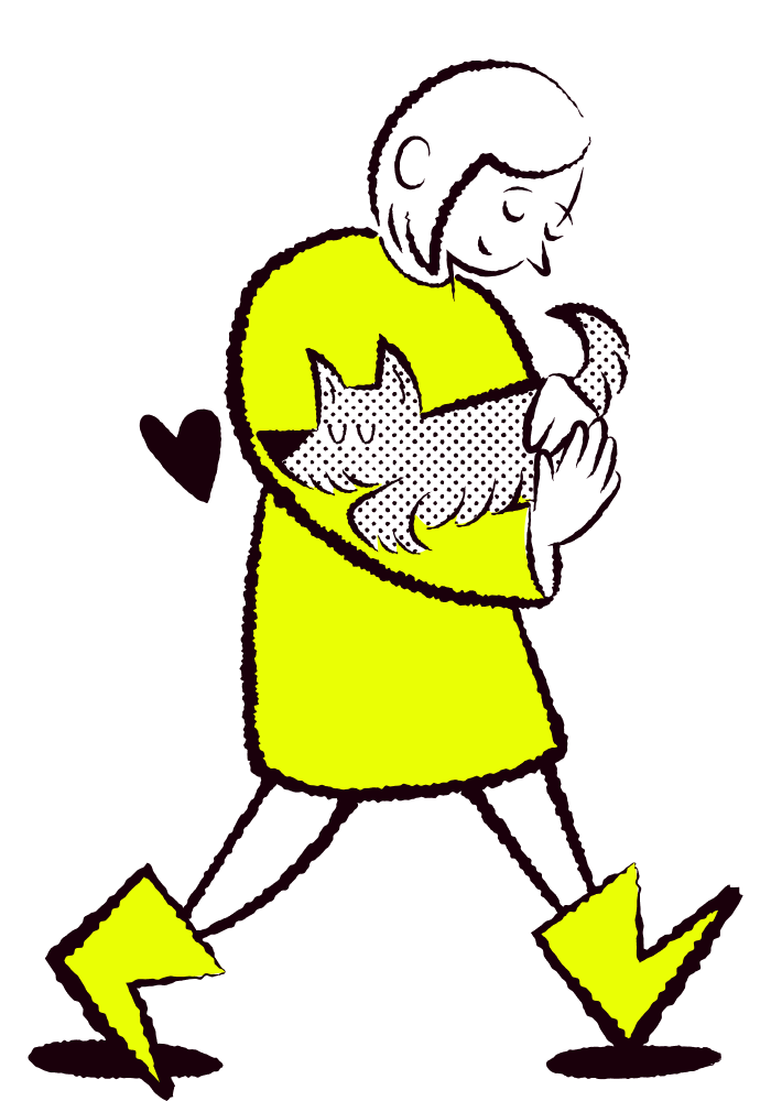 dog mom holding a dog