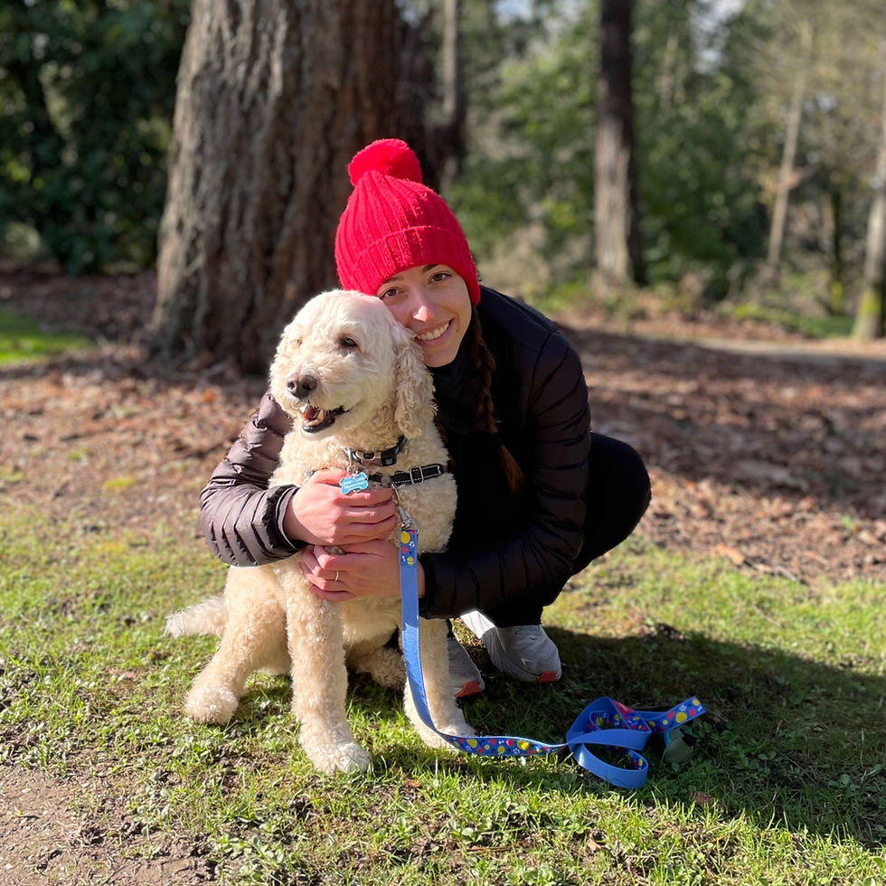 Aneke Gade Marketing Manager and jersey the dog