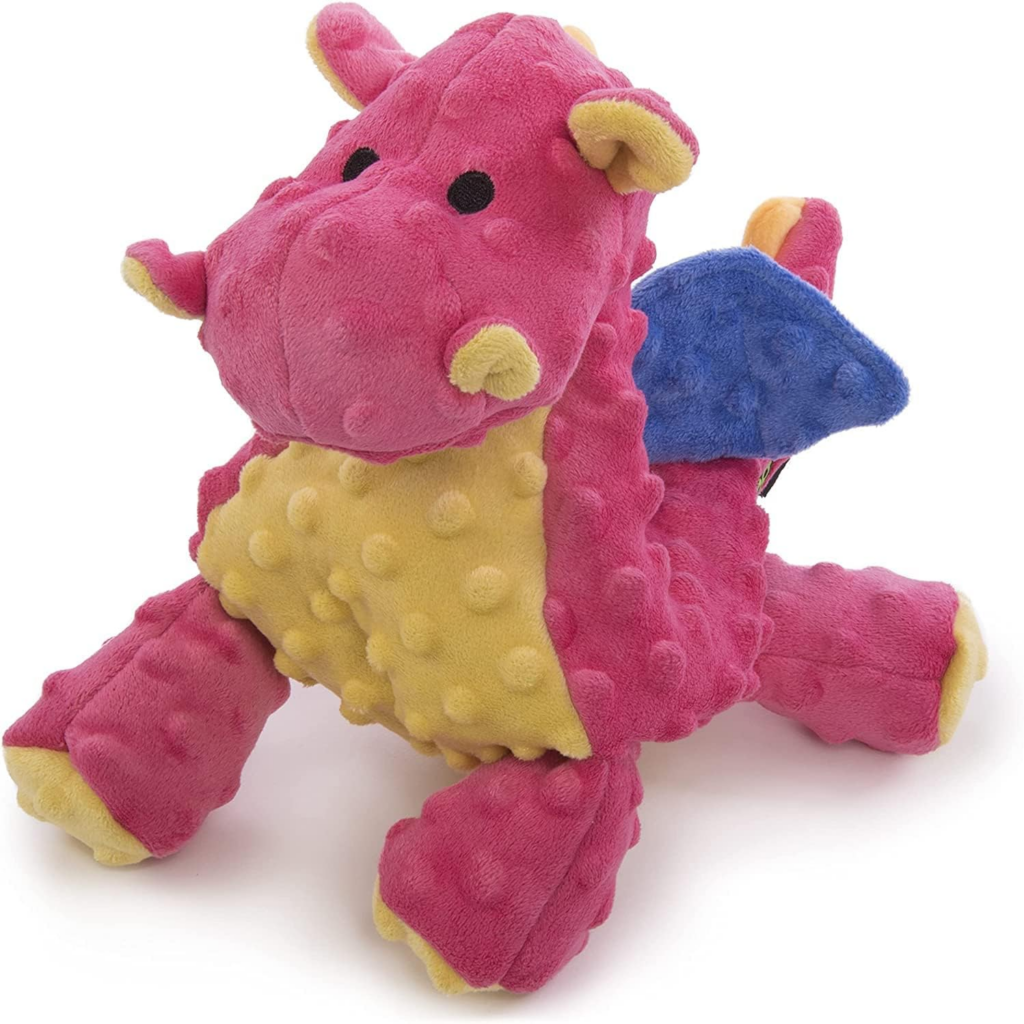 goDog Dragon soft dog chew toy