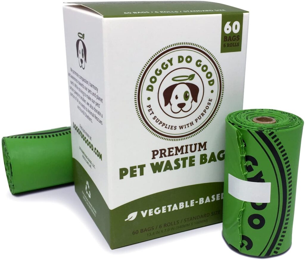 Easy Tear- Off Dog Waste Bags Unscented 16 Rolls/240 Bags ECO-CLEAN Poop Bags Biodegradable Leak-Proof 